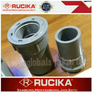 SOK DRAT DALAM 1 1/4 AW ASLI RUCIKA FITTING SOCK PVC 1 1/4 inch SAMBUNGAN KUAT PENYATU ORIGINAL