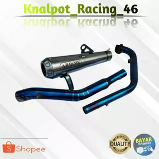 Knalpot Racing Arrow Gsx R15 v2 v3 CBR 150R Cb 150R Vixion Satria Fu MX king Sonic Header Bluemoon