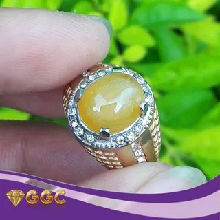 Cincin Batu Natural Yellow Safir Asli Alam