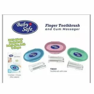 Finger Tootbrush dan Gum Massager with case/TB001/TB002