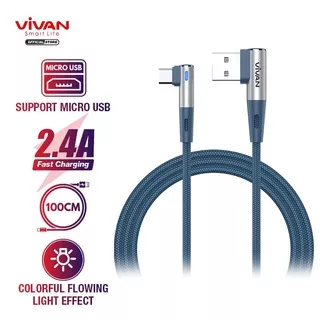 A - Vivan BWM100S Micro USB Gaming Kabel Data Cable Android Original