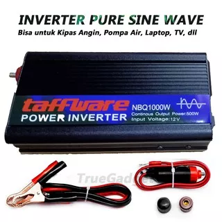 Power Inverter Pure Sine Wave PSW DC 12V to AC 220V 1000W Taffware Aki / Mobil