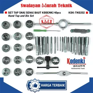 KODENKI TND202 Hand Tap Die Set 40pcs Tap Snai Set 40 Pcs Senai Baut