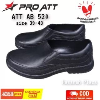 Sepatu Karet Pria - Sepatu Pantofel Karet Pria ATT AB 520 Hitam - Anti Air & Anti Slip