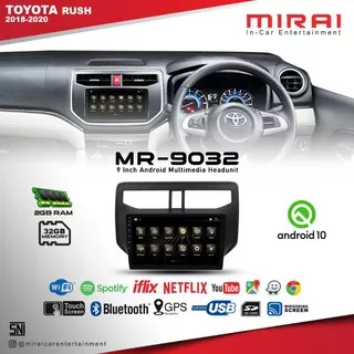 Head unit android Rush Terios 2018 - 2021 - tv oem rush terios android mirai mr-9032 - 9 in android