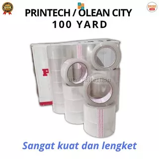 Lakban Bening 48mm 100Yard /Lakban packing/solasi bening/isolasi bening besar/isolasi olshop putih