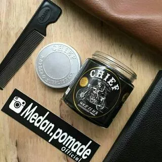 CHIEF SOLID BLACK POMADE FREE SISIR SAKU, STIKER CHIEF DAN STIKER STORE