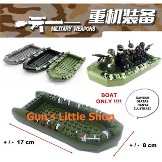 Brick non lego - Accessories Boat Ship Perahu SWAT Police Army Military