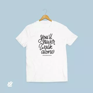 Kaos Custom Tshirt Liverpool YNWA You`ll Never Walk Alone