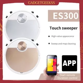 Robot Vacuum Cleaner ES300 APP Penyapu Robot Multifungs Gold