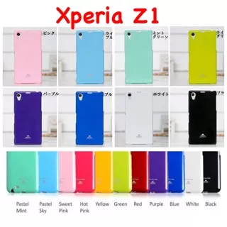 Sony Xperia Z1 Original Mercury Goospery Jelly Glitter Case
