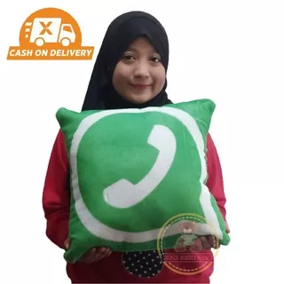 [BAHAN VELBOA] Bantal sosmed uk40x40cm