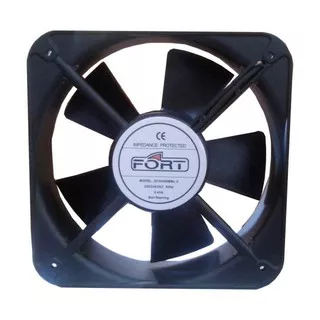 Axial blower fan 6 220v kotak XF15051ASH tanpa bearing - Hitam