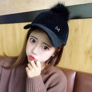 Versi baru Nona Han mewah hangat rekreasi topi baseball cap topi renang street fashion ovo liar