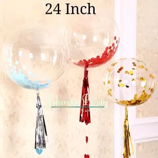 Balon PVC 24 Inch / Balon Transparan PVC / Balon Transparant JUMBO