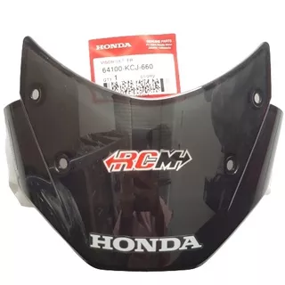 64100-KCJ-660 VISOR FR KACA MIKA MICA WINSHIELD WINDSHIELD WIND SHIELD TAMENG DEPAN LAMPU SATU TIGER REVO LAMA OLD ORI ORIGINAL HONDA AHM HGP ASLI