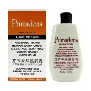 ORIGINAL PRIMADONA HAIR CREAM PENGHITAM RAMBUT HARUM !!!