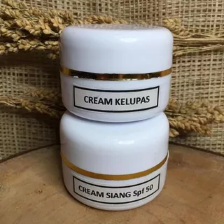 Cream Kelupas Wajah Paket Cream Siang & Cream Malam