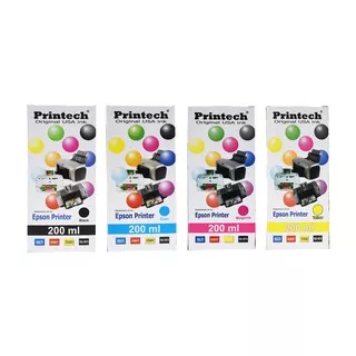 PRINTECH INK Tinta Printer Epson 1 Set 4 Warna BCMY 200 ML - 01117