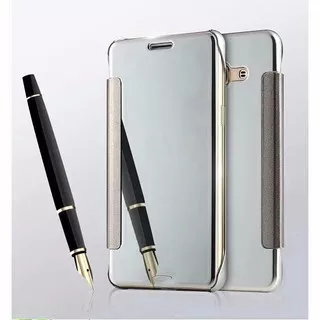 Flip Mirror Case Samsung Galaxy J7 PRO J730 Smart Cover Hard Back Casing