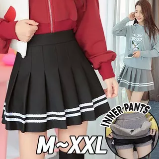 (#803)Twice Tennis Skirt/Rok Pendek/Rok Celana/Rok Tenis/Korean Mini Skirt/Rok Lipit Lisa Blackpink