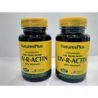 Nature's Plus Liv-R-Actin 60 Kapsul ( 1botol)/Suplemen Kesehatan hati/liver/Fungsi Hati/Nafsu makan