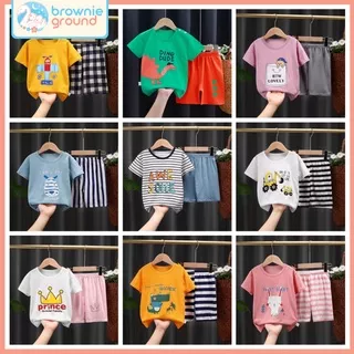 Baju anak ada kancing bahu baju bayi laki laki import stelan anak setelan bayi setelan import