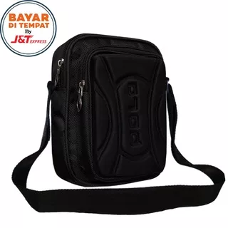 Tas Slempang Pria Polo Gadget Smartphone Black High Quality Keren Terbaru Murah Distro Impor D3P6 Wa