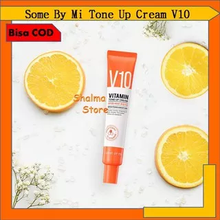 Some by Mi Cream somebymi V10 Vitamin Tone-Up Cream untuk pemutih wajah dan penghilang bekas jerawat