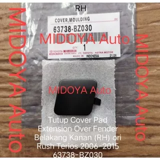 Tutup Cover Pad Extension Over Fender Belakang Rush Terios 2006-2015 ori 1pc
