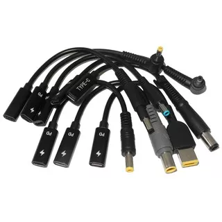 USB 3.1 Type C USB C Laptop Power Adapter Converter USB Type C Female to 4.0*1.35 5.5*2.5 4.5*3.0 4.0*1.7mm Dc Plug Jack
