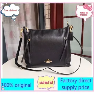 coach 79994 counter is synchronized with new model, silver carp horseshoe bag, shoulder and cross body handbag, imported grain calf leather, super soft feel