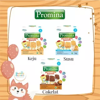 Promina Cookies Arrowroot Susu, Keju, Coklat / Biskuit Bayi