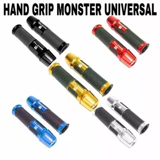 HandGrip Model Monster Jalu panjang Universal Untuk Semua Motor Bahan Aluminium dan Karet