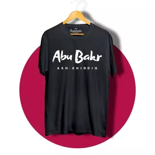 Indoholic Atasan Baju Pakaian Pria Cowok wanita Kaos Distro Kaos Dakwah Kaos Muslim Murah terbaru Combed 100% Original Abu Bakr As