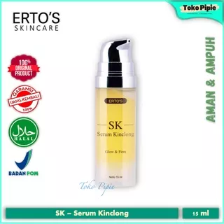 Toko Pipie Ertos Serum Kinclong SK Serum Essence Wajah Glowing Pencerah Pelembab Pemutih Whitening Brightening Wajah Serum Glowing Perawatan Kecantikan Wajah Ertos Dijamin Asli Ori Original BPOM 100%