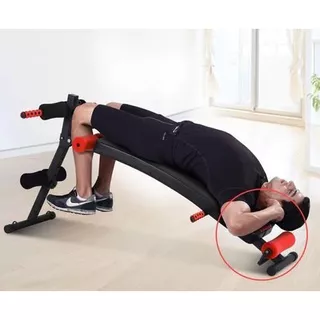 Kursi Sit Up Fitnes Gym / Bangku Bench Press Abdominal Muscle Foldable / Perlengkapan Peralatan Alat Untuk Fitness Rumahan Aktivitas Olahraga Pengecil Perut di Rumah Murah