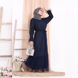 JESZ- MAXI KHAWLA # ? DRESS BRUKAT PEVITA TERBARU DRESSMURAH ZHINARA DRESS BROKAT BIG Size BUSUI