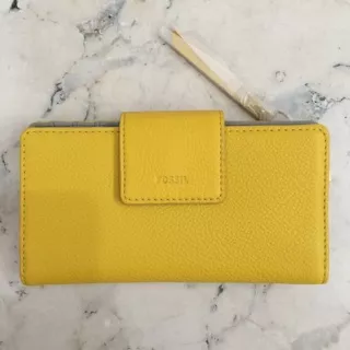 FOSSIL Emma tab mimosa original wallet dompet kulit authentic 