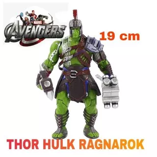 Figure Hulk Ragnarok Hammer vs Thor Ragnarok Marvel Avengers Mainan