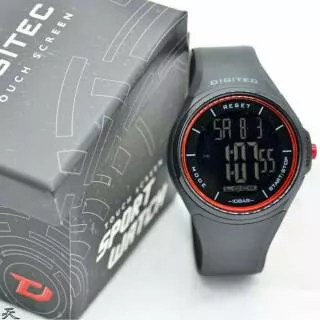 New...!!! Jam Tangan pria Digitec DG3086 Touchscreen Digital Black Red Original..