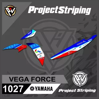 1027 striping sticker VEGA FORCE DESAIN MOTO GP MANDALIKA RACING SEMI FULL