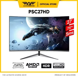 Monitor Gaming Armaggeddon Pixxel+ Pro PSC27HD Super Curve Frameless | 27 | 75Hz | 5ms Response Time