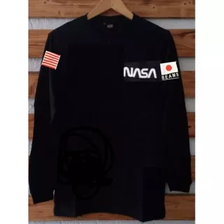 Kaos NASA Star Lengan Panjang ORIGINAL Combat 30 s / Kaos Terbaru / Kaos Nasa ANZALA FASHION