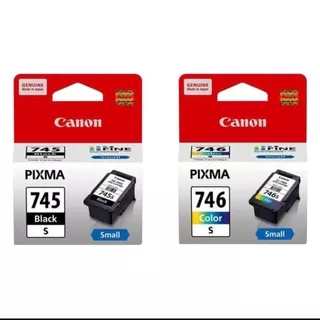 TINTA PRINTER CANON PIXMA 745 BLACK 746 COLOUR SMALL ORIGINAL 1 SET PRO IP2870,IP2870S,IP2872S,2470