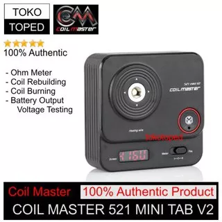 Authentic Coil Master 521 MINI TAB V2 | coil builder ohm meter battery