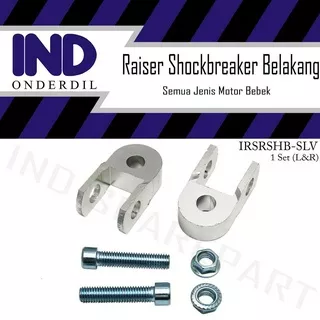 Raiser-Riser Peninggi Shockbreaker-Sokbreker-Shock-Breacker-Breker Belakang-Baut Silver Motor Bebek