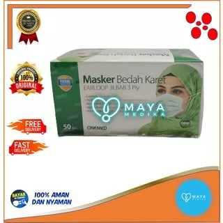 Masker 3 Ply Earloop Hijab One Med