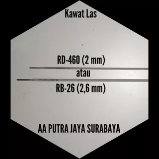 Kawat Las RD-460 (2mm) atau RB-26 (2,6 mm) bijian