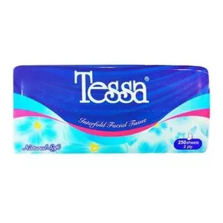 TISSUE FACIAL TESSA 250 SHEETS Tissue / Tisu Tessa Facial Tissue Tessa 250 Sheets 2 Ply